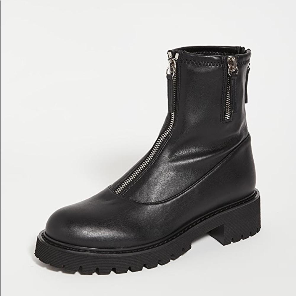 Giuseppe Zanotti Zip Up Combat Boots in Black Size 6.5 - Picture 9 of 13